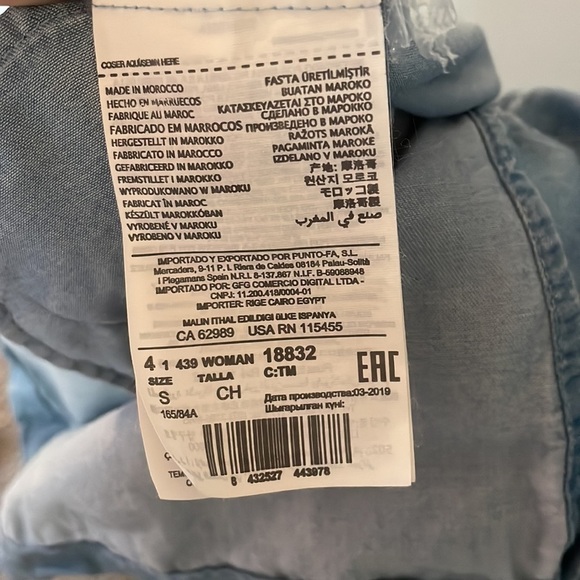 EUC MNG Casual chambray 100% Lyocel dress. Size 4 - Picture 8 of 15